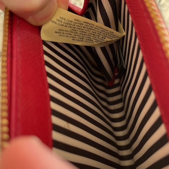 Kate Spade Cameron Street Laine Wallet Red Leather - Picture 5 of 5